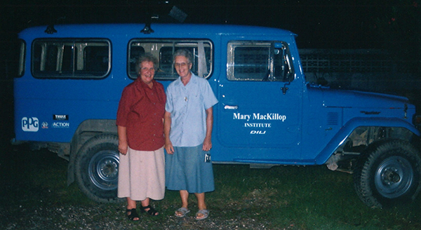 Sr Josephine & Sr Tess out in the field