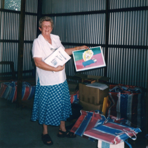 Sr Susan with Tetun Literacy Books